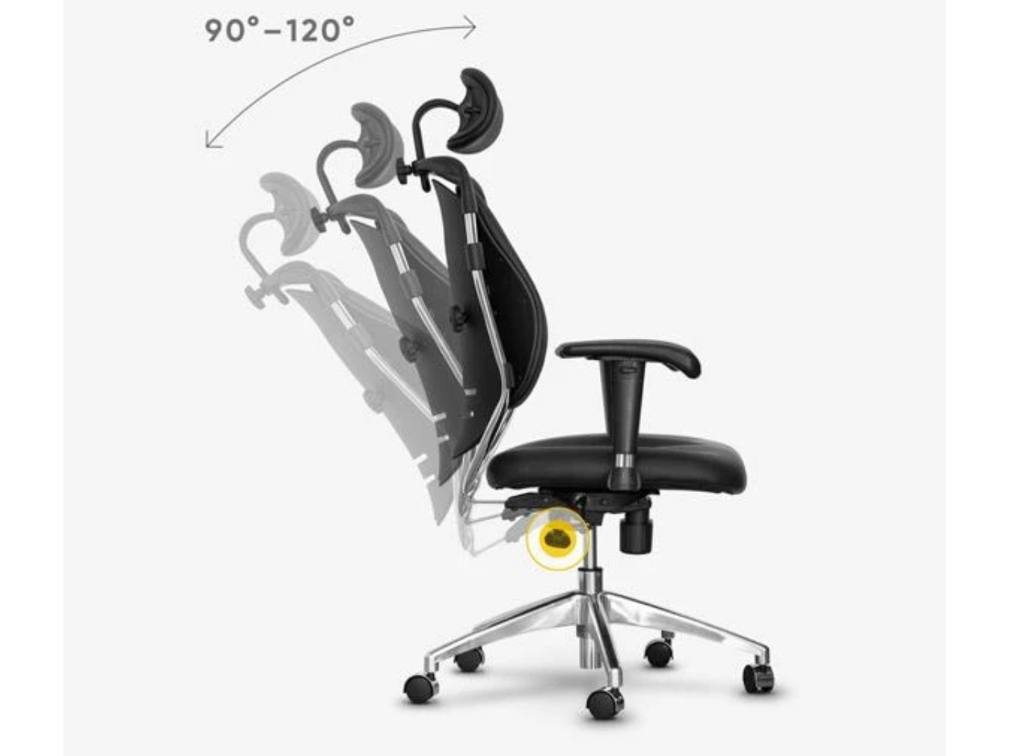 Крісло офісне Mealux Mentor Duo Black (Y-550 KB Duo) — фото 8